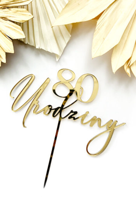 Topper - wiek+Urodziny