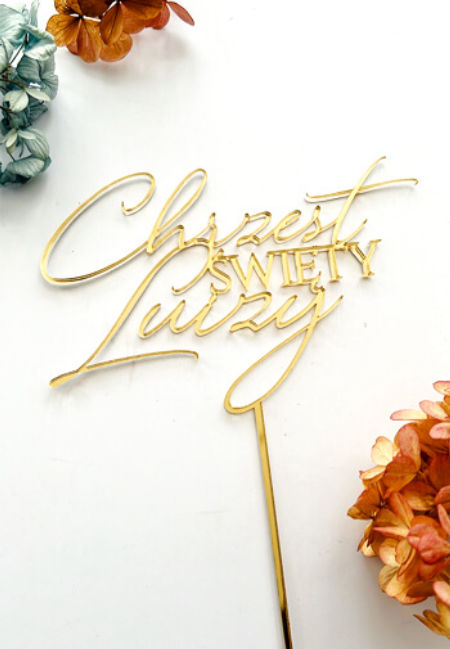 Topper - Chrzest ŚWIĘTY+imię