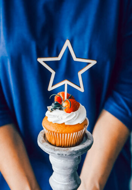 Topper/Dekor - Ażurowa gwiazdka