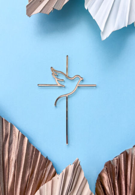 Linearny krzyż z gołębicą