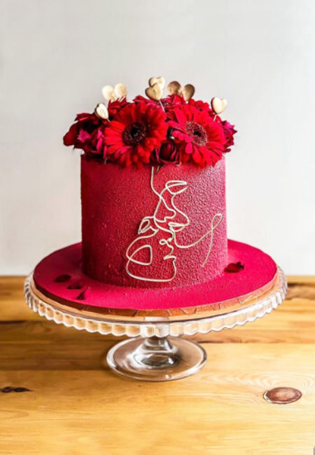 Dekor linearny - Kochająca się para