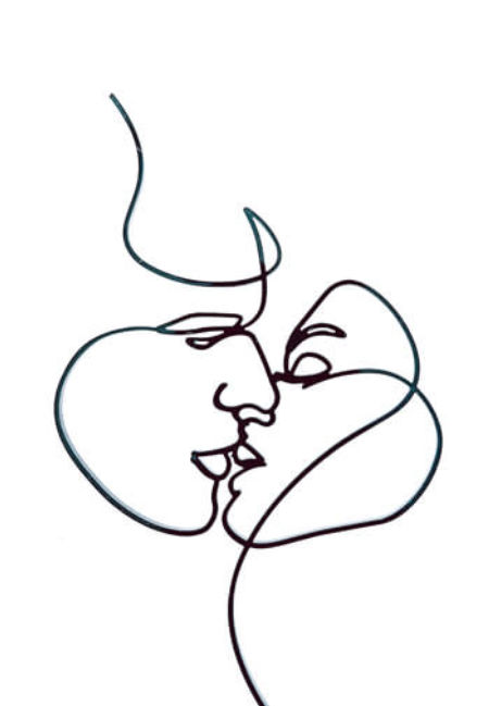 Dekor linearny - Pocałunek