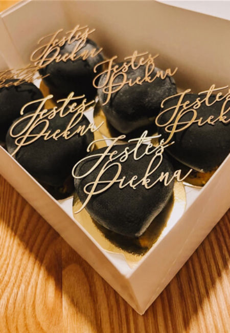 Mini kartonowy napis - Jesteś Piękna