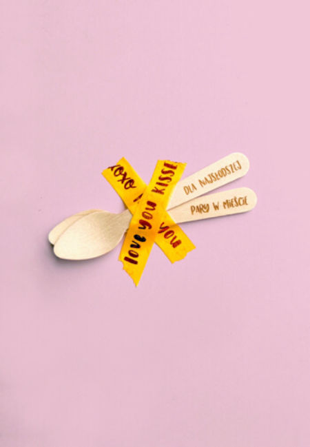 Drewniane mini łyżeczki do bento