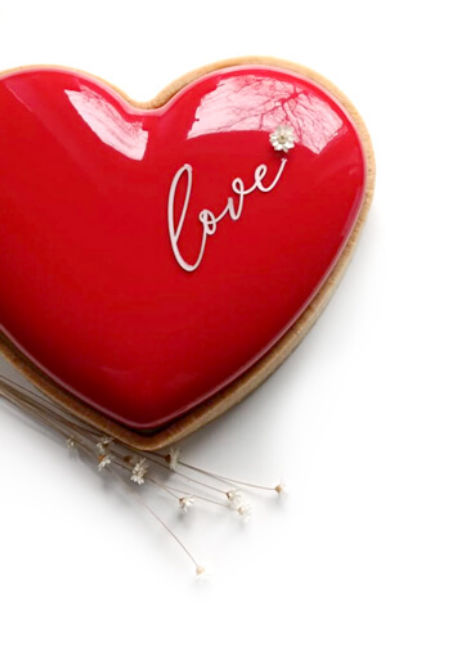 Kartonowy mini napis - love