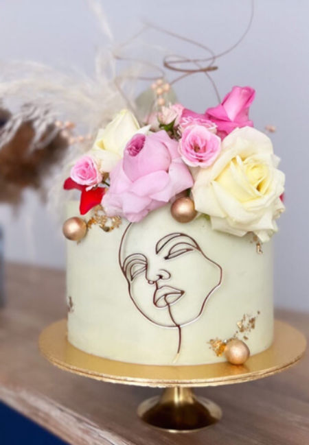 Dekor linearny - Tajemnicza twarz