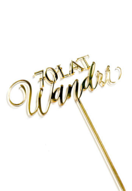 Topper/Dekor urodzinowy - wiek+LAT+imię