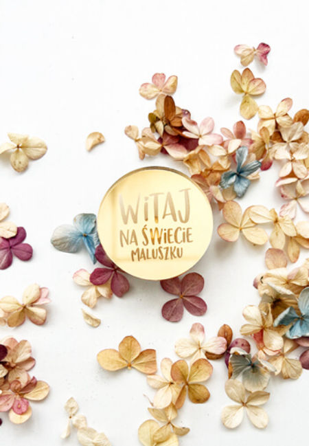 Lustrzane kółko powitalne - Witaj na świecie Maluszku