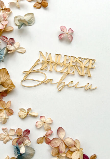 Dekor - NAJLEPSZE ŻYCZENIA Babciu